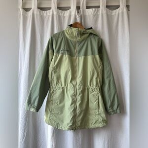 Columbia Mint and Sage Green Hooded Jacket